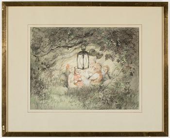 ROBERT HÖGFELDT, Akvarell, signerad.