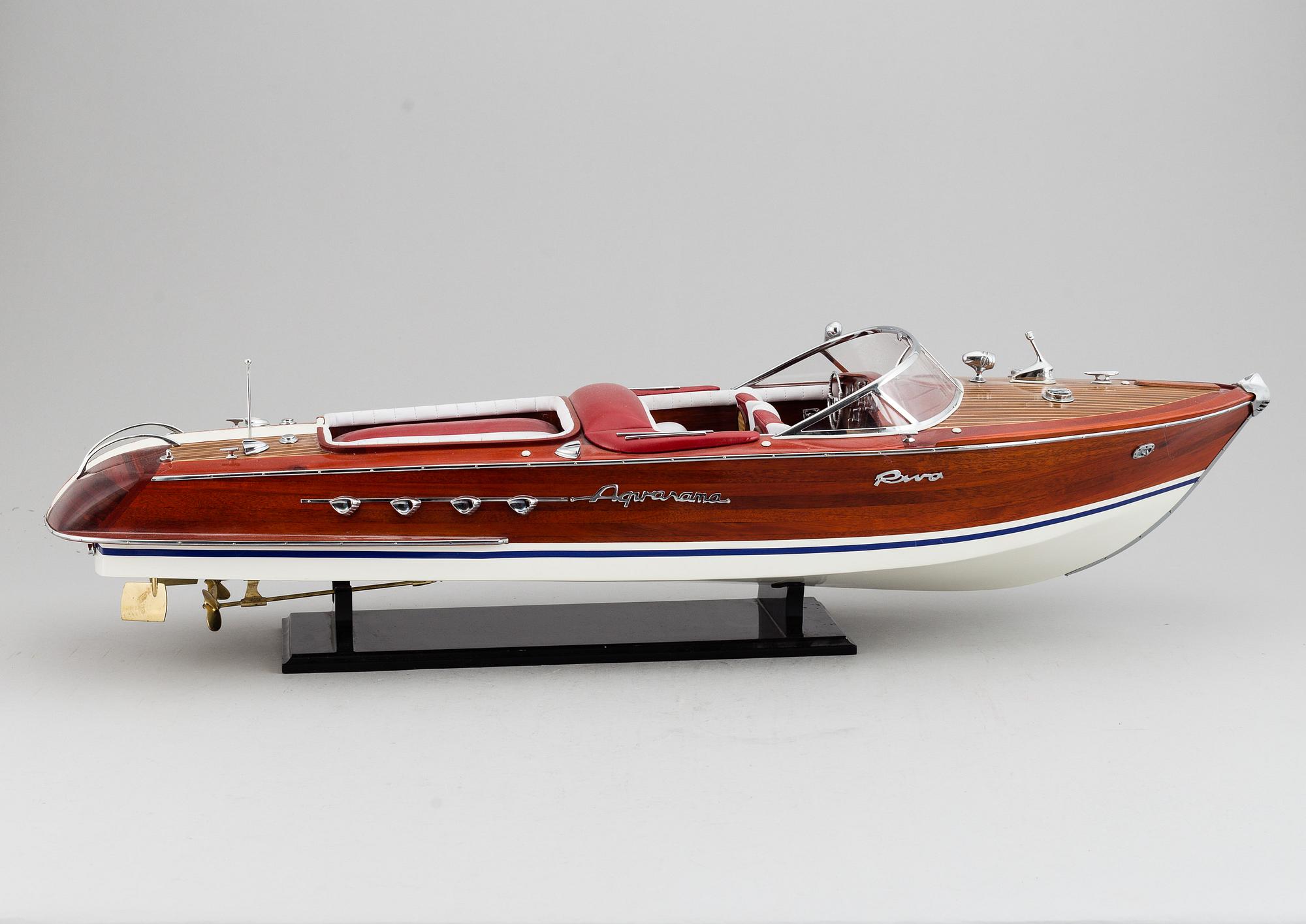A boat modell of a Riva, 20th Centruy.