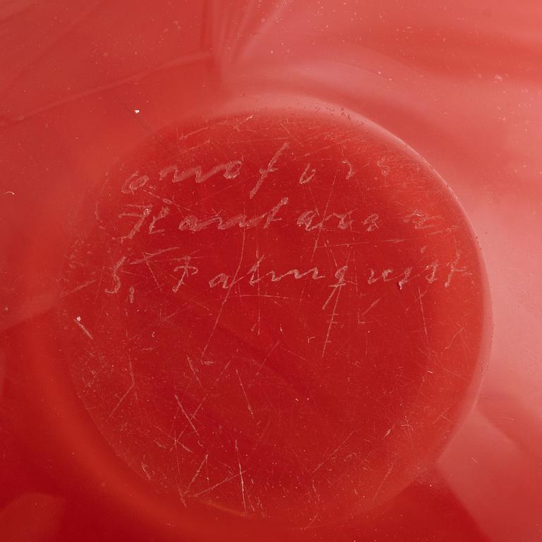 Sven Palmqvist, bowls, 5 pcs, "Kantara", Orrefors.