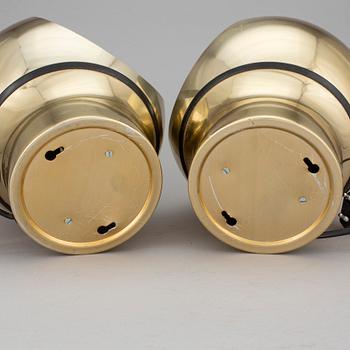 VÄGGLAMPOR, ett par, "Typ Klot 3 ", Hemi, 1900-talets andra hälft.