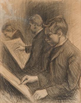 Aukusti Koivisto, Art students (Ollila, Sallinen, Ruokokoski).