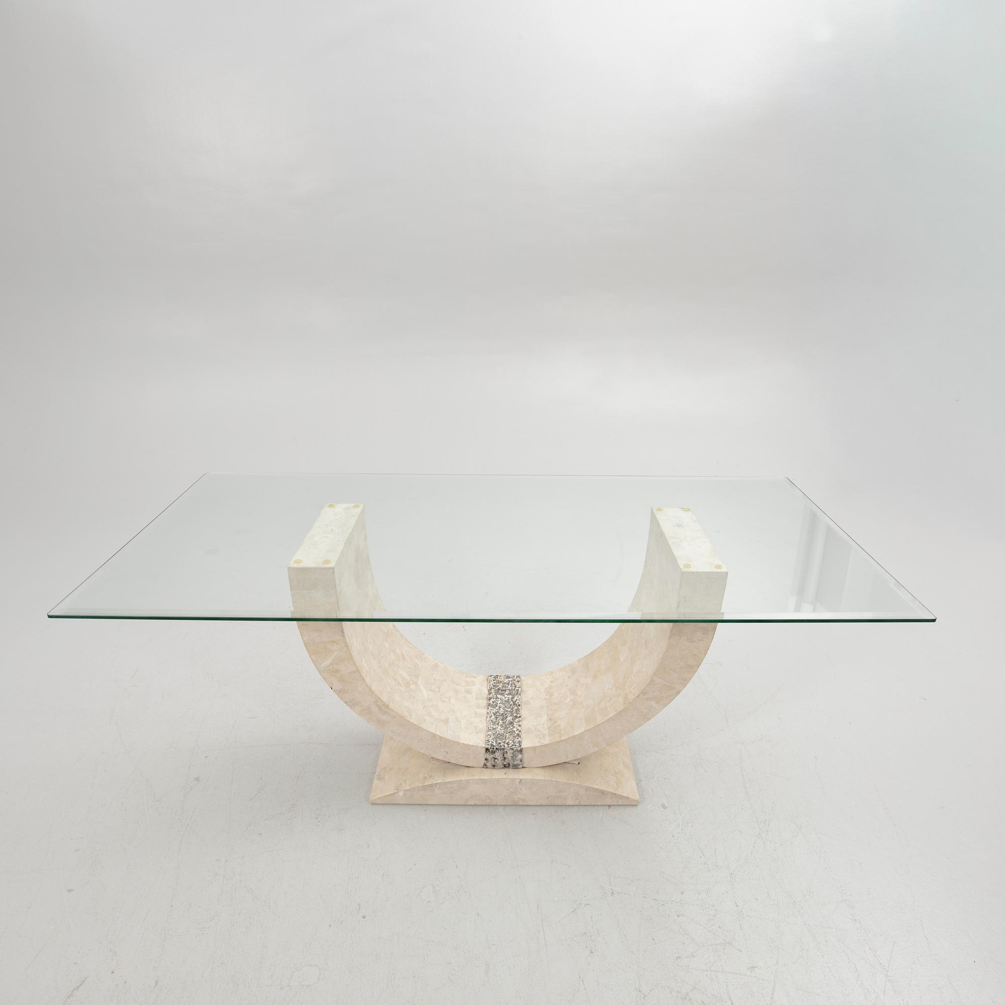 Dining table, probably Italy, later part of the 20th century.
