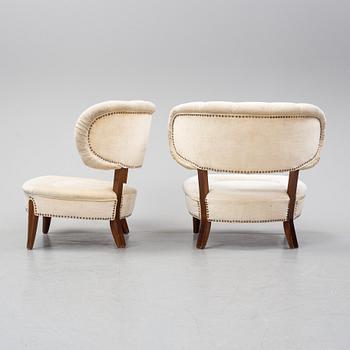 Otto Schulz, a pair of 'Schulz' easy chairs, Jio Möbler, Jönköping, second half of the 20th Century.