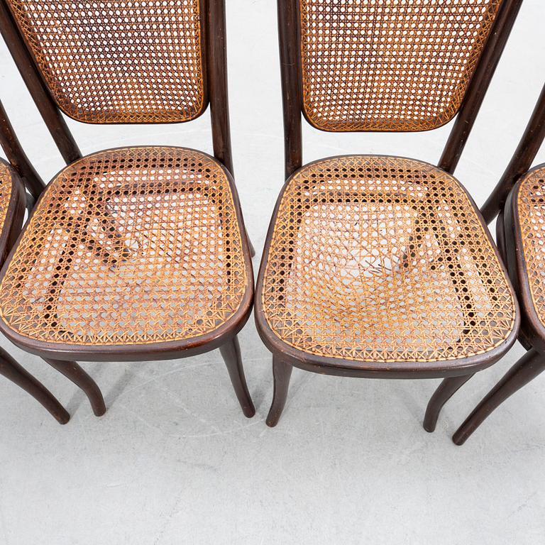 Chairs, 4 pcs, Thonet, early 20th century.