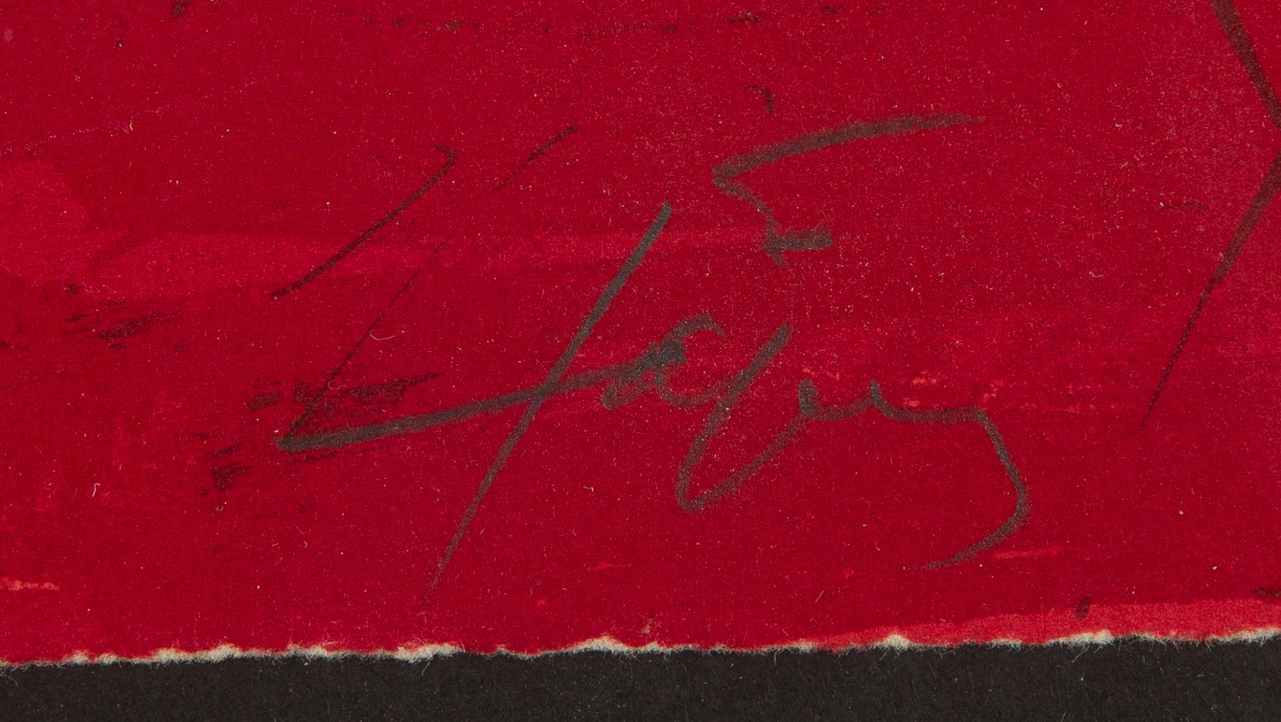 Antoni Tàpies, Composition in Black and Red.