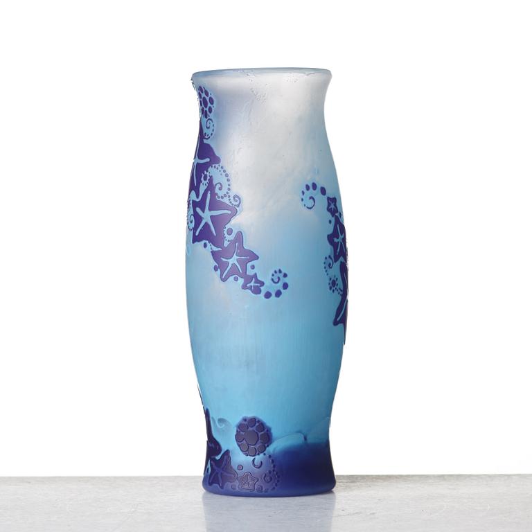 Fritz Blomqvist, an Art Nouveau cameo glass vase, Orrefors, Sweden ca 1915.
