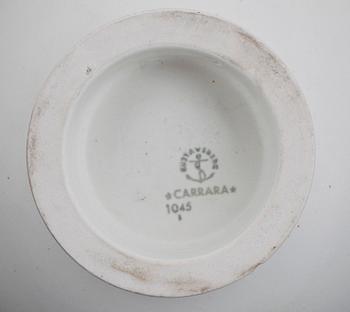 URNA, stengods, "Carrara", Wilhelm Kåge, Gustavsberg, 1900-tal.