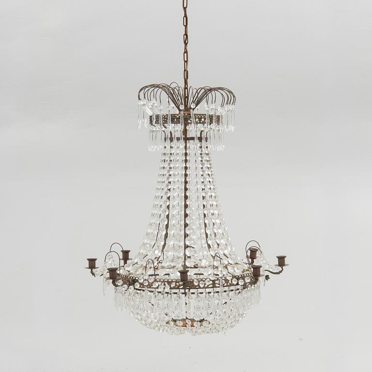 Chandelier, Gustavian style, 20th century.