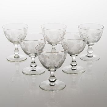 A 35-piece 'Savoy' glasswear, 1940s.