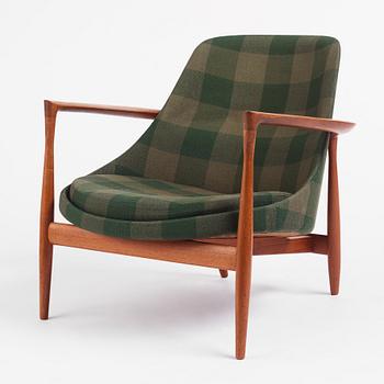 Ib Kofod-Larsen, an "Elisabeth" teak armchair, model "U 65", master carpenter Christensen & Larsen, Denmark 1950s-60s.