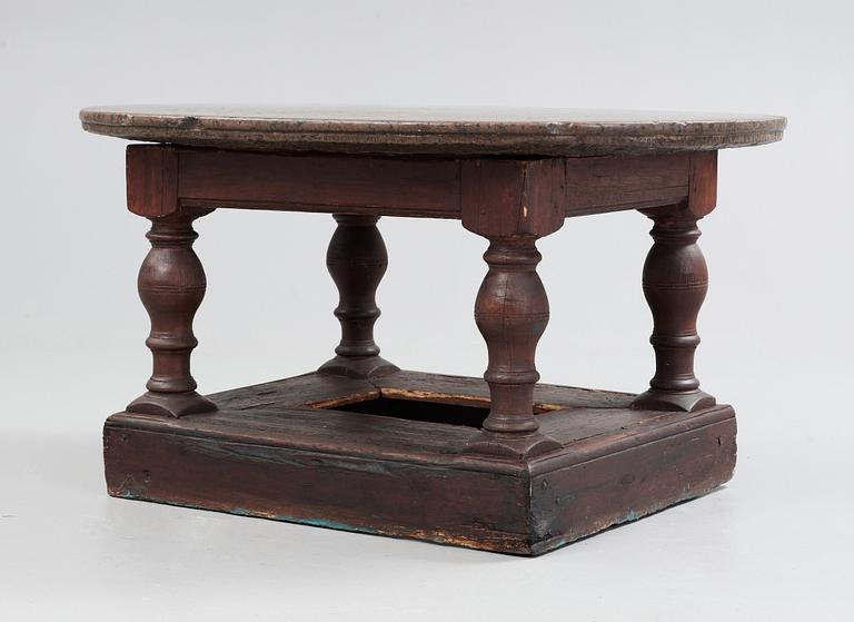 A Swedish Baroque 18th century stone top table.