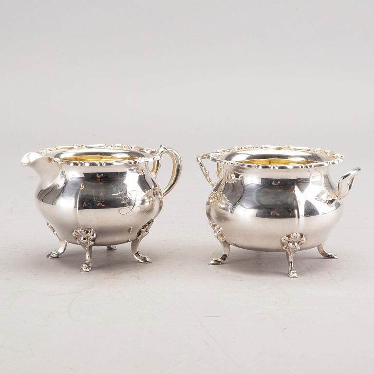 KAFFESERVIS, 3 delar, silver, K Andersson, 1936.