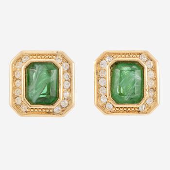 Christian Dior, collier och örhängen, ett par, vintage.