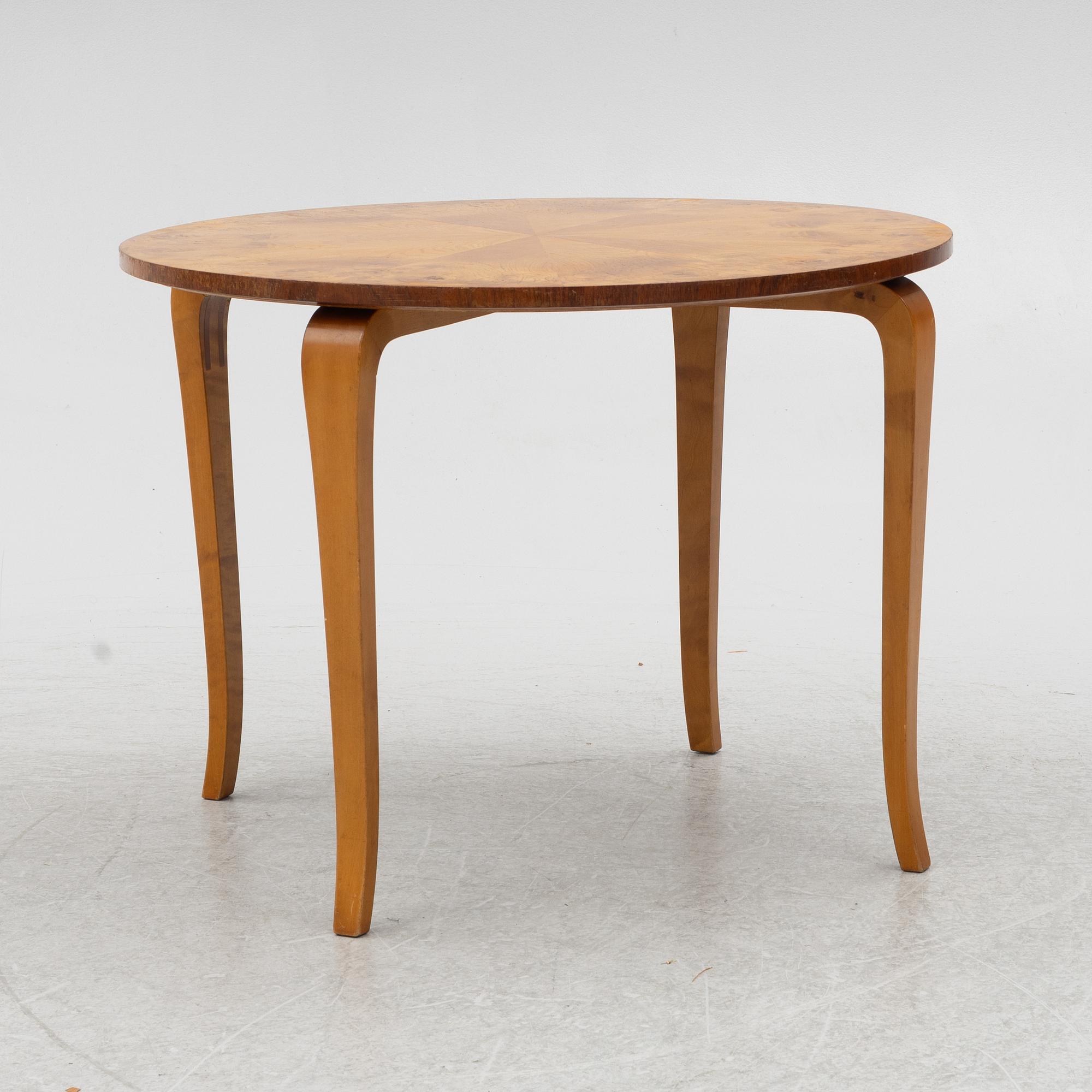 Coffee table, Swedish Modern, 1940s.