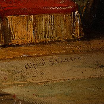 ALFRED GOMERSAL VICKERS, olja på duk, signerad.
