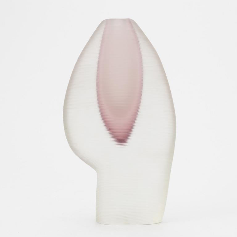 Alfredo Barbini, attributed to, a 'Sasso Inciso' glass vase, Vetreria Alfredo Barbini, Murano Italien, post 1962.