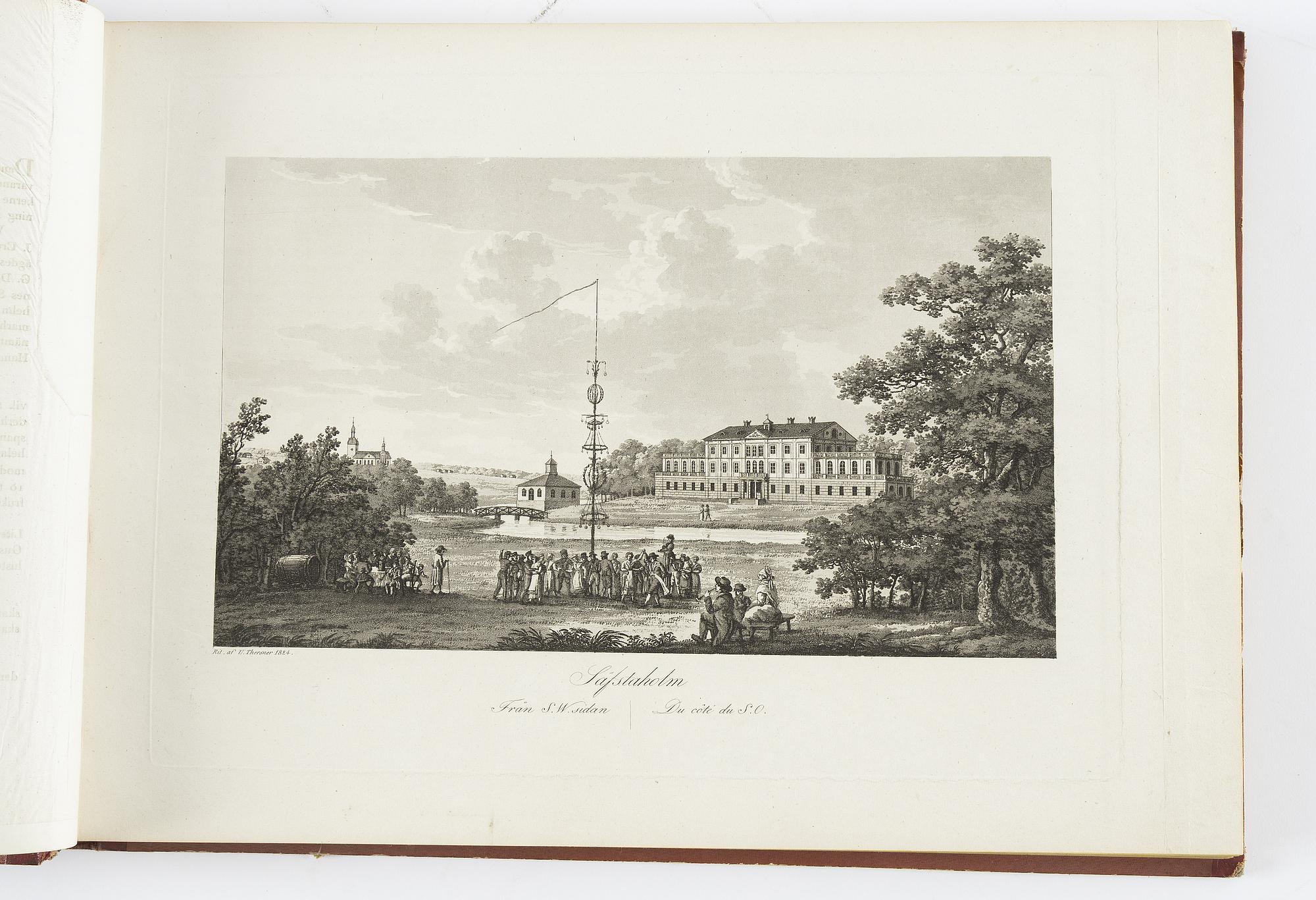Fordna och närvarande Sverige (1816-67), från Säfstaholm (6 vol.).