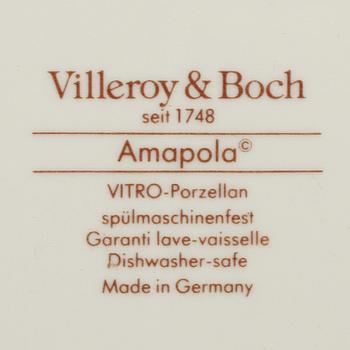 MATSERVIS, 129 delar, porslin, "Amapola", Villeroy & Bosch, 1981-2001.