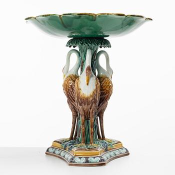 Uppsatsskål, majolika. Gustavsberg, 1800-talets slut.