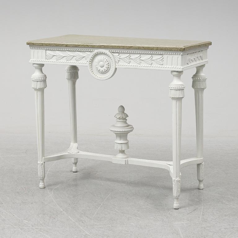 An end of the 18th Century Gustavian console table.