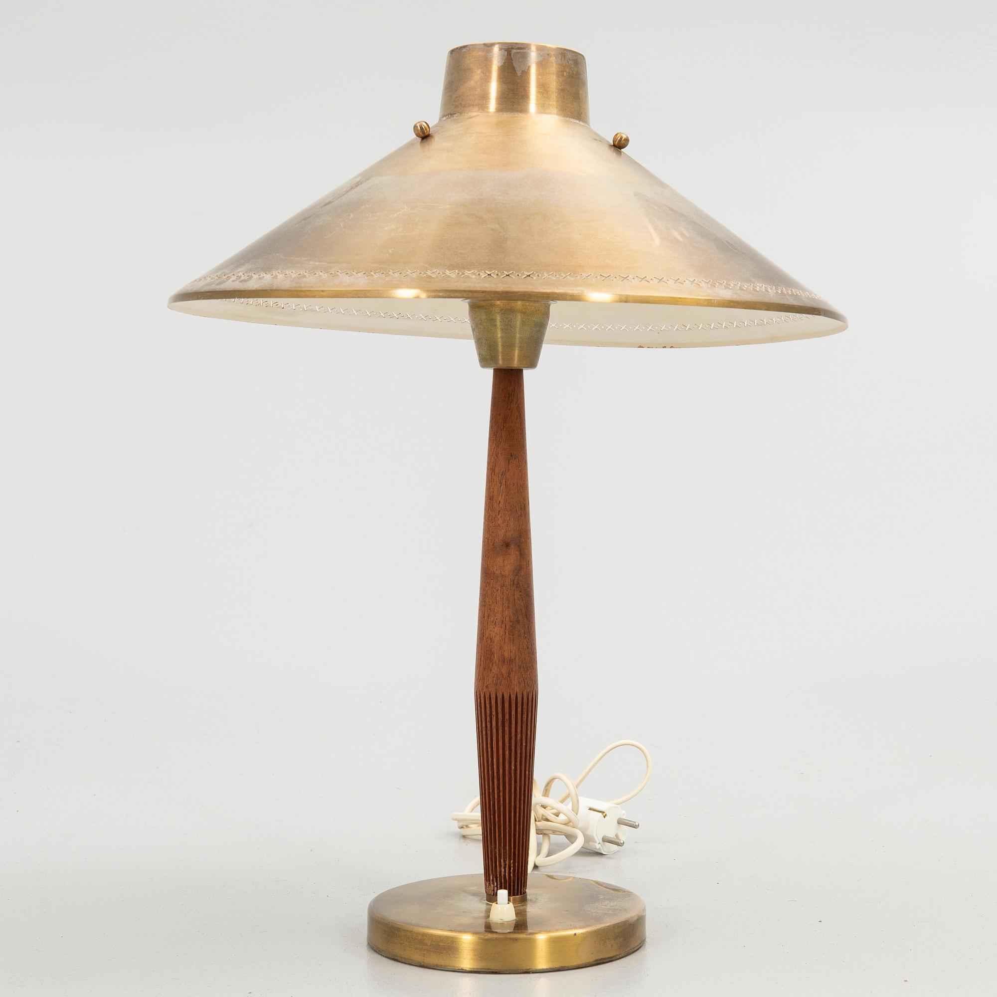 Hans Bergström, Table lamp, model "E1161", ASEA Lighting, 1940s.