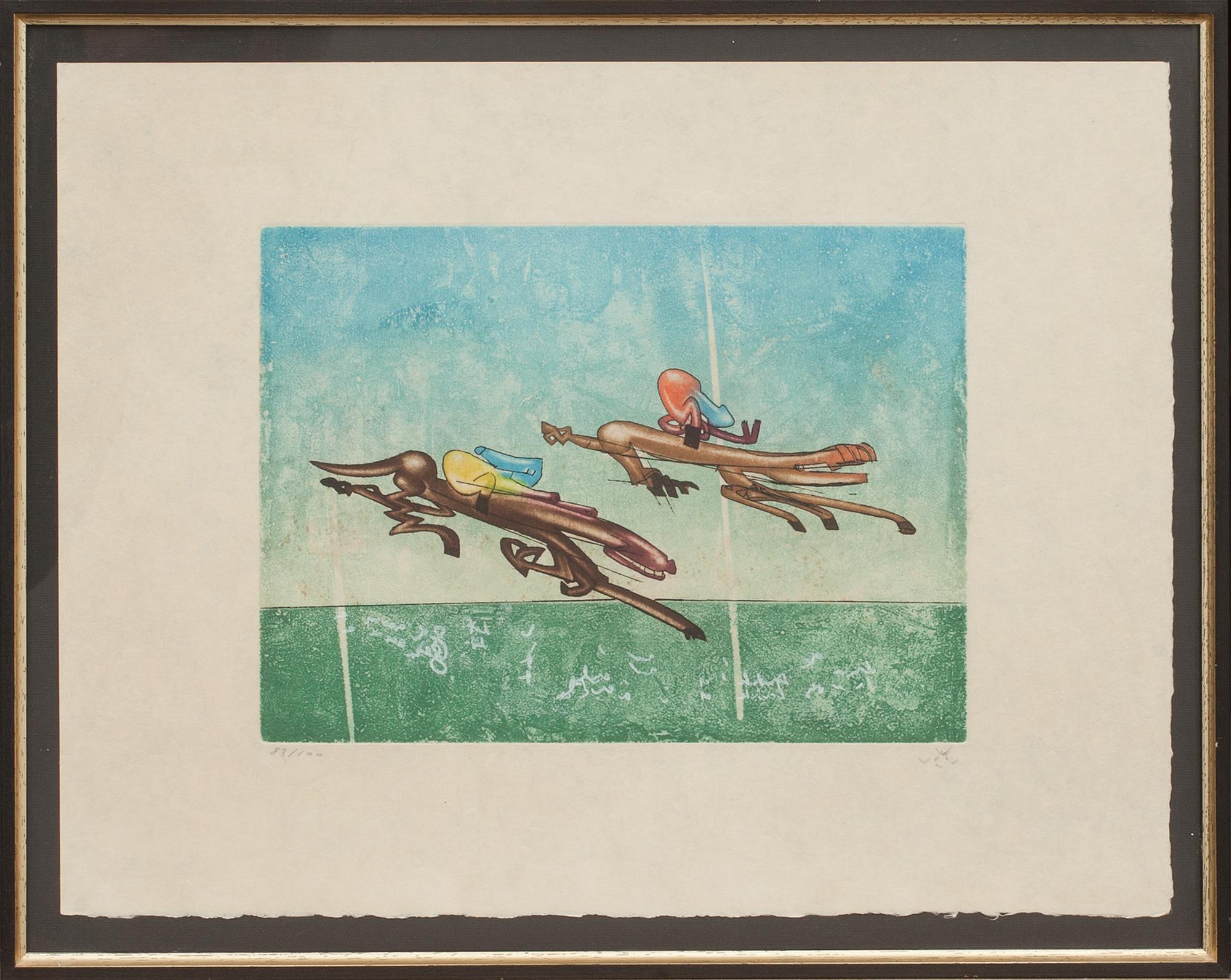 ROBERTO MATTA, färgetsning. Signerad och numrerad 83/100.