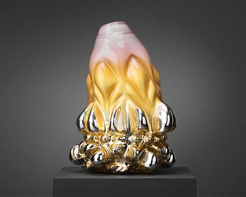 Hanna Hansdotter, "Stuck print", skulptur, glas, The Glass Factory, Boda Glasbruk, 2019.