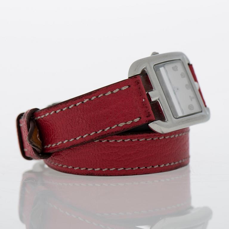 HERMÈS,  Cape Cod, wrist watch, 23 x 23 mm.