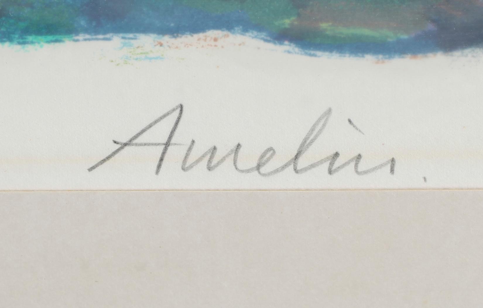 ALBIN AMELIN, färglitografi, signerad, numrerad 310/310.
