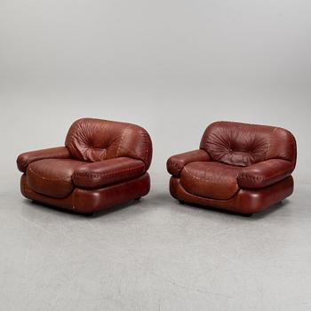 Fåtöljer, ett par, "Sapporo", Mobil Girgi, Italien, 1970-tal.