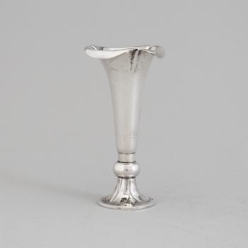 A Danish Art Nouveau silver vase, maker's mark Mogens Ballin & Co, Copenhagen,