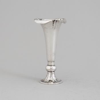 A Danish Art Nouveau silver vase, maker's mark Mogens Ballin & Co, Copenhagen,