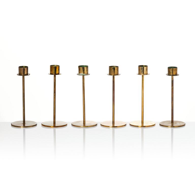 Hans-Agne Jakobsson, a set of 16 candle holders, "L 24", Hans Agne Jakobsson AB, Markaryd 1960s.