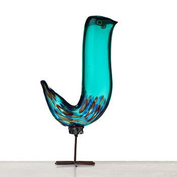 Alessandro Pianon, a "Pulcino" glass bird, Vistosi, Murano, Italy 1960's.