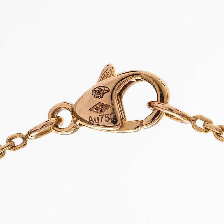 Louis Vuitton, halsband, "LV Idylle Blossom", 18K guld med en diamant.