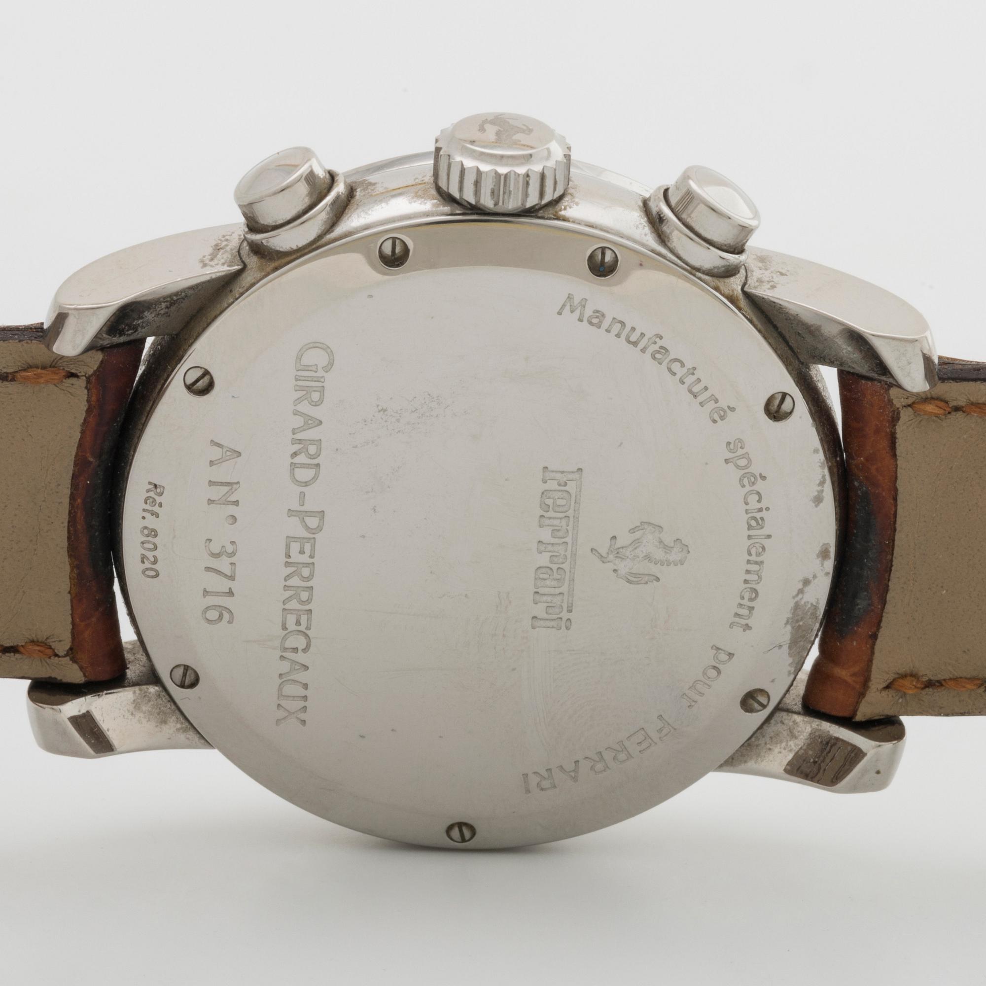 GIRARD PERREGAUX, Ferrari Chronograph, wristwatch, 37 mm,