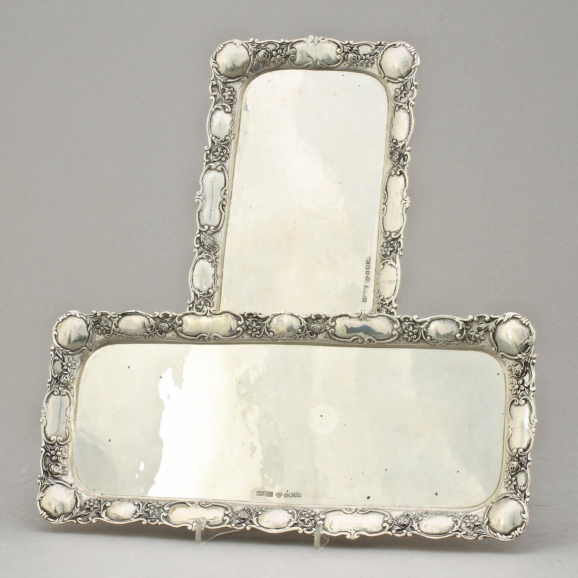 BRICKOR, ett par, silver, GEWE, Malmö 1972. Vikt 920 g.