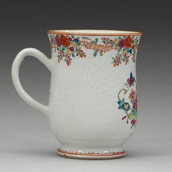 MUGG, kompaniporslin. Qingdynastin, Qianlong (1736-1795).