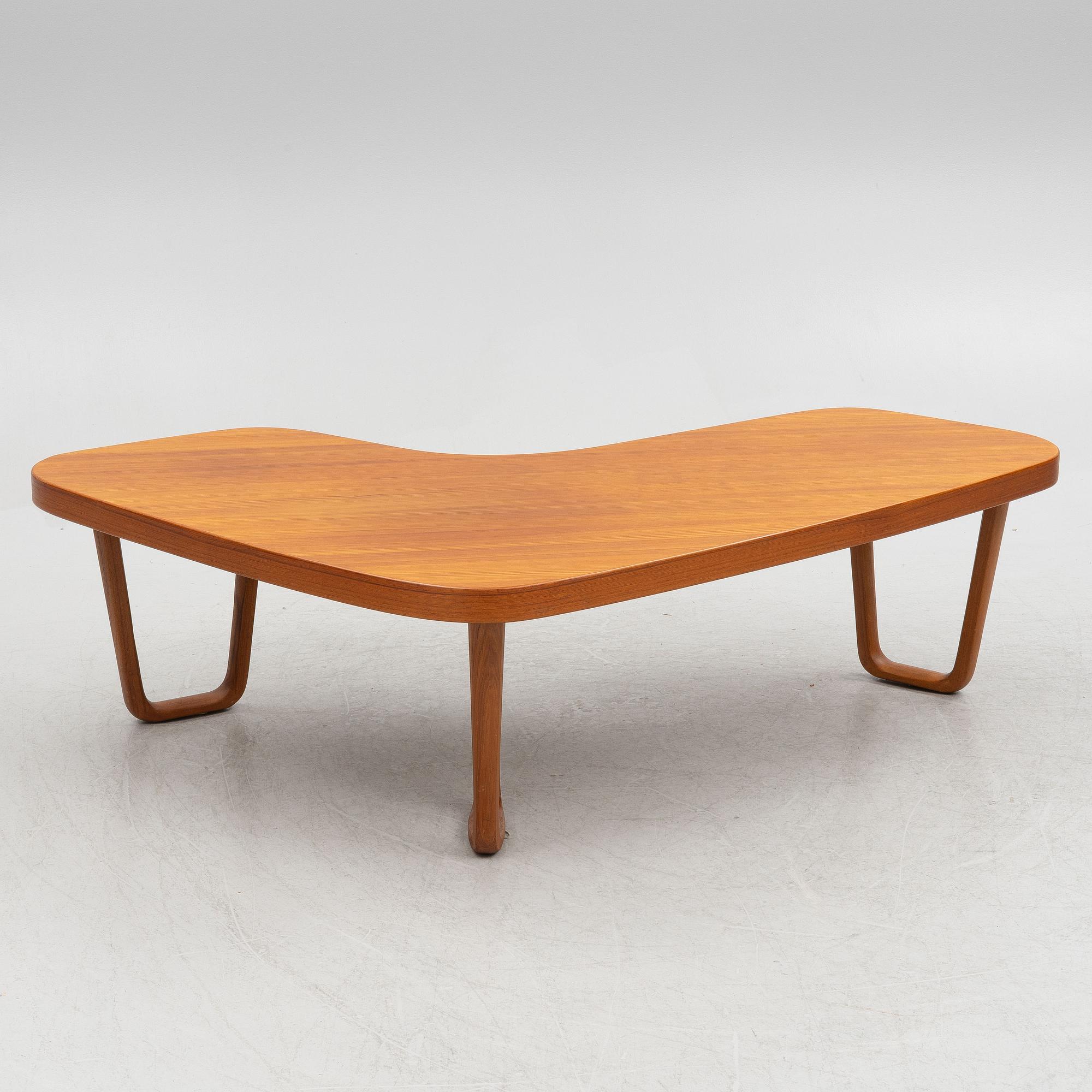 Albert Larsson, coffee table, "Bumerang", Tibro, 1950s/1960s.