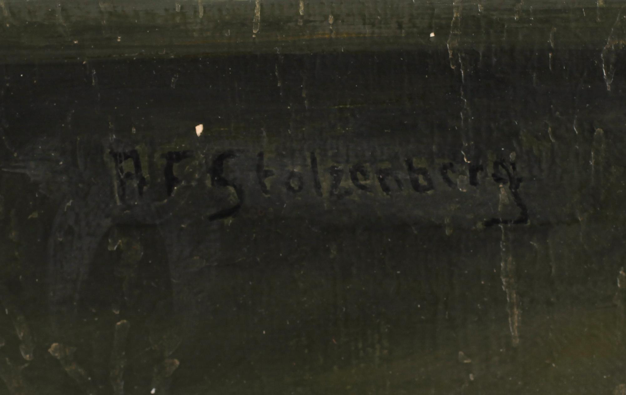 A F STOLZENBERG, olja på duk, signerad, omkring år 1900.