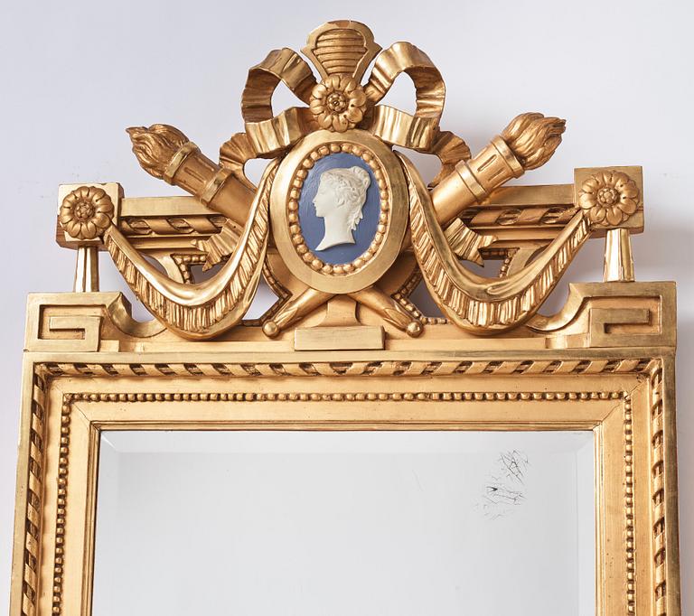 A late Gustavian mirror by J Åkerblad.