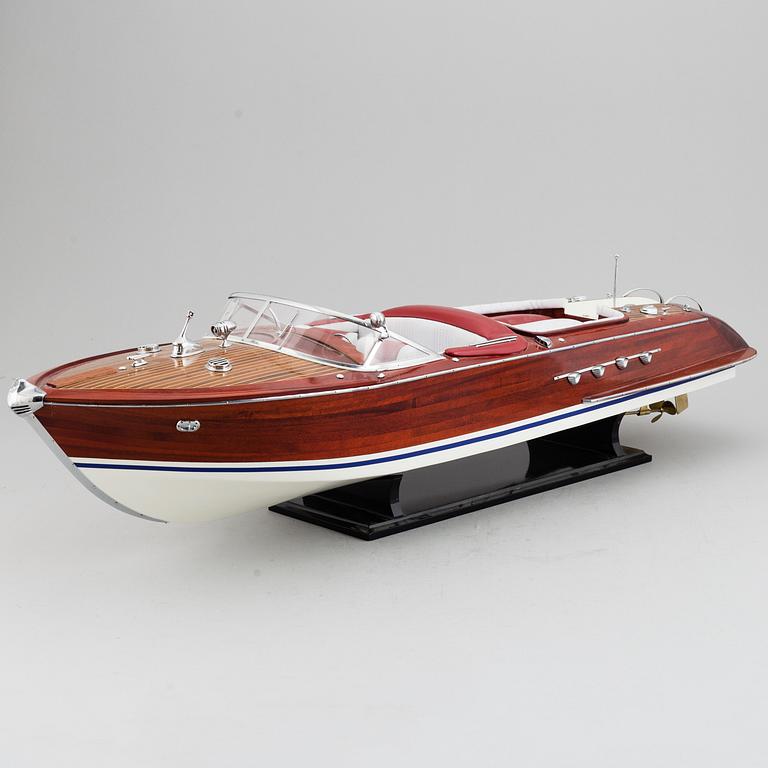A boat modell of a Riva, 20th Centruy.