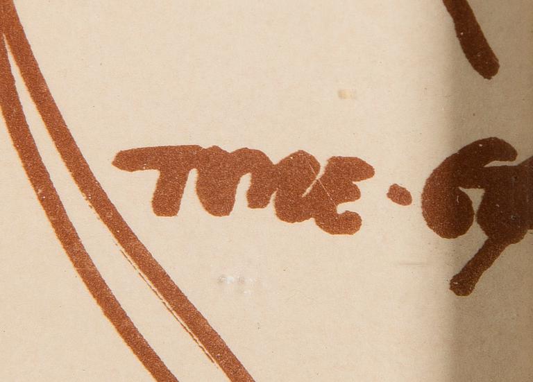 TOVE JANSSON, JULISTE SVENSKA TEATERN:ille, painettu signeeraus Tove -67.