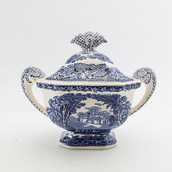 Servisdelar 5 st England 1900-talets första hälft flintgods.