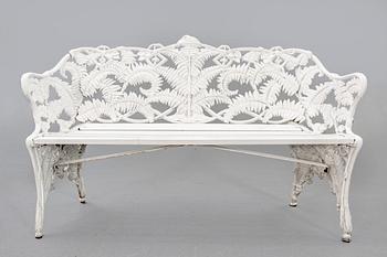 A painted metal garden sofa second half of the 20th century.