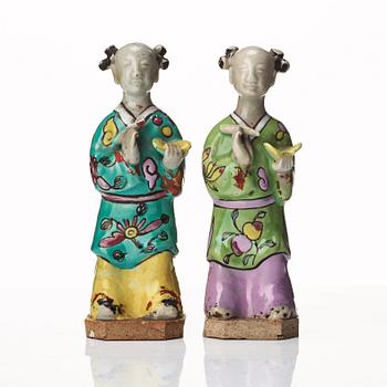 A group of eight immortals on  wooden stand, Qing dynasty, 19th Century.