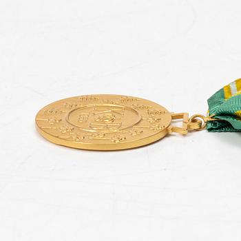 An 18K gold medal, Sporrong, Stockholm 1958.