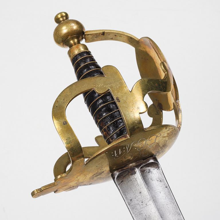 PALLASCH, svensk, m/1778 för Västgöta kvalleriregemente.
