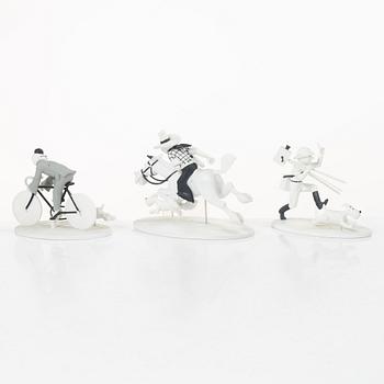 Tintin, collectible figures, 10 pcs, "Hors Serie", Hergé Moilins art, 2013-2015.