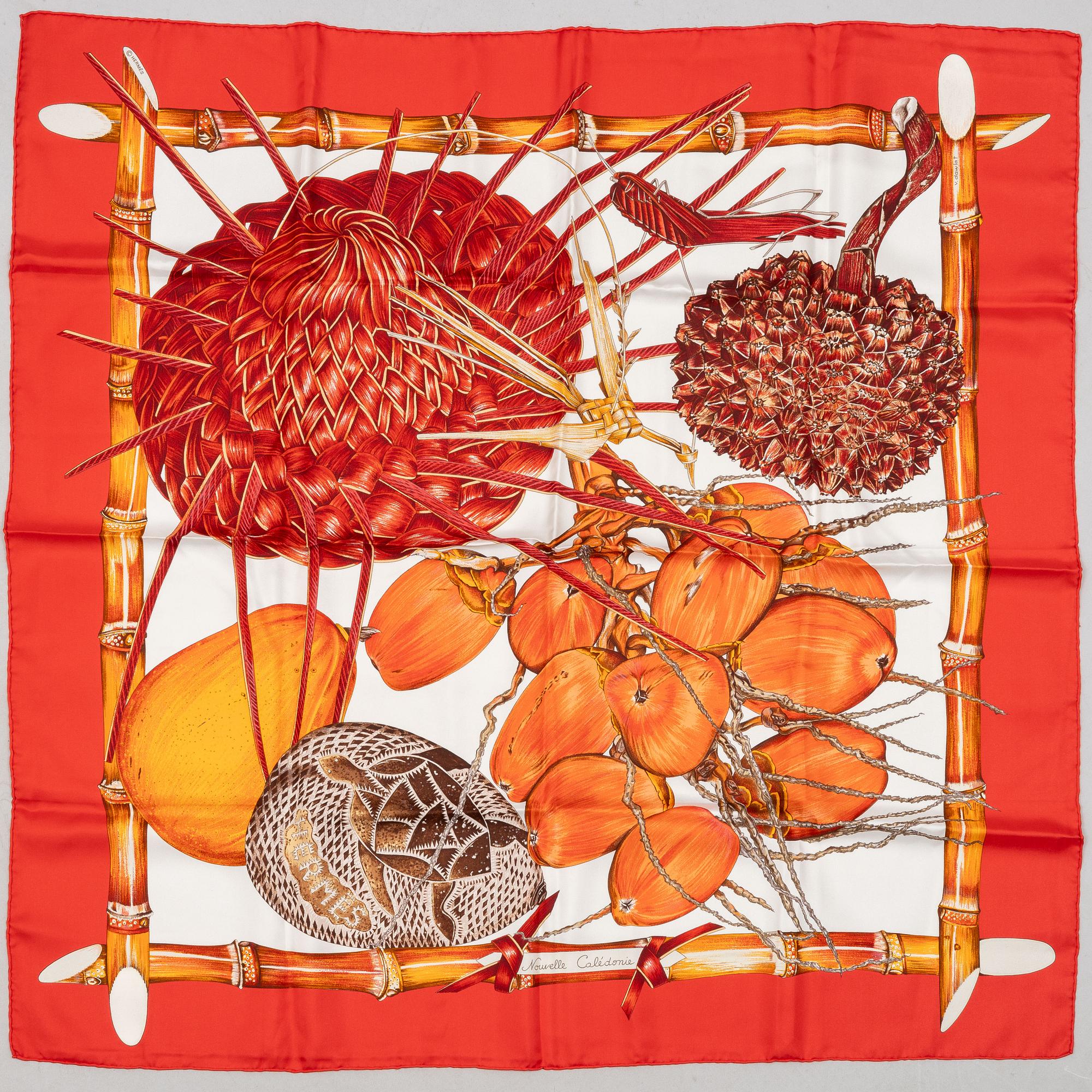 Hermès, scarf, "Jardin Créole".